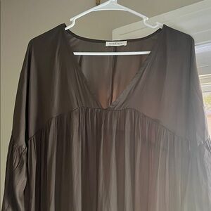 Neuflora Women's Long Sleeve Dress - Brown
